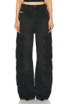 Diesel Woman Jeans Black Size 28w-32l Cotton In Black Denim