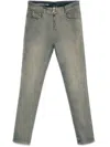 Diesel Grey Skinny Denim Jeans In Black