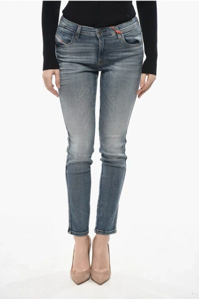 Diesel Skinny-fit Jeans 2015 Babhila Mid Rise 14cm L32 In Blue
