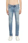 Diesel Skinny Jeans With Perfect Leg Bunching In Blue