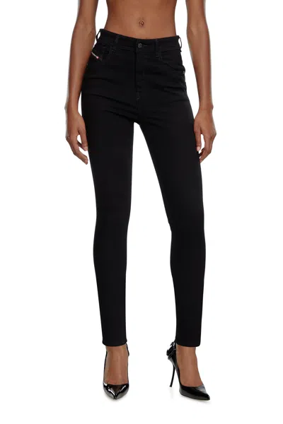 Diesel Super Skinny Jeans In Black