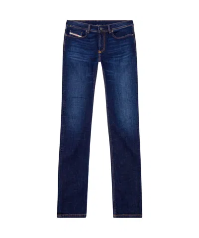 Diesel D Finitive 09f89 Tapered Fit Jeans In Blue