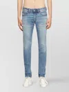 Diesel Skinny Jeans With Perfect Leg Bunching In Blue