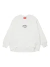 Diesel Skiprys Embroidered-logo Sweatshirt In White