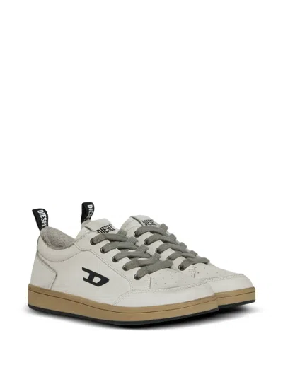 Diesel Kids' S-kirjy Logo-patch Sneakers In Multi