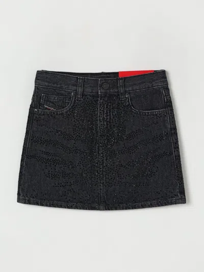 Diesel Skirt  Kids Color Black In Gray