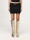 Diesel Black Stretch Twill O-dixy Miniskirt In Schwarz