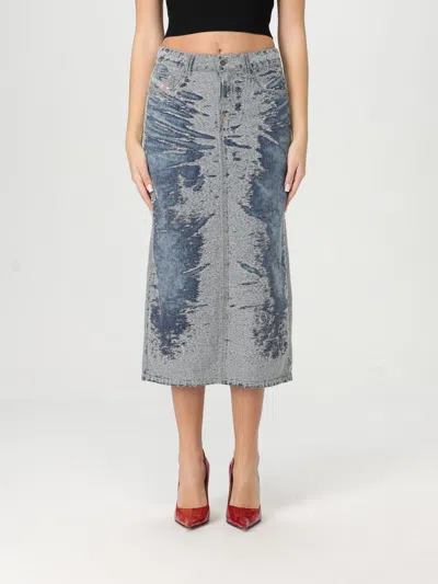DIESEL SKIRT DIESEL WOMAN COLOR BLUE,G48498009
