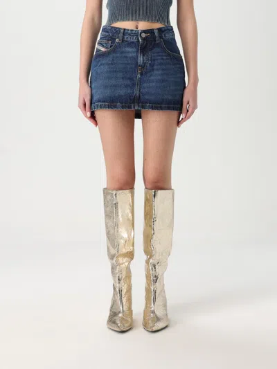 DIESEL SKIRT DIESEL WOMAN COLOR BLUE,G47942009