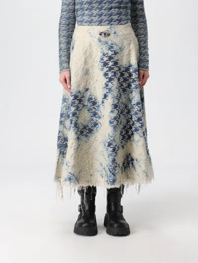 Diesel Skirt  Woman Color Blue In Multi