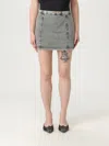 Diesel Denim-effect Mini Skirt In Stretch Jersey