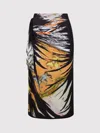 Diesel Draped Skirt With Bandana Print