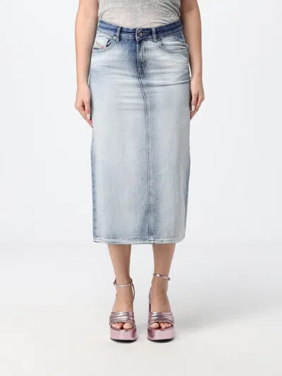 Diesel Skirt Woman Color Blue