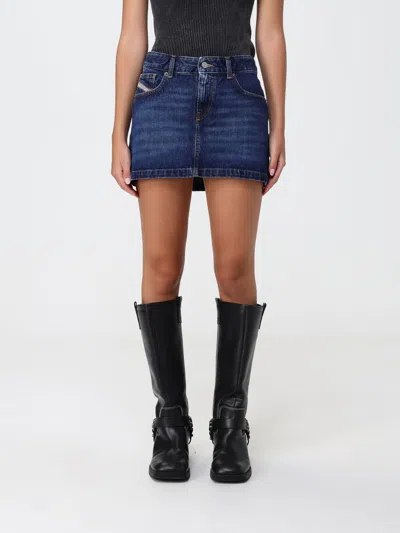 Diesel Skirt Woman Color Blue