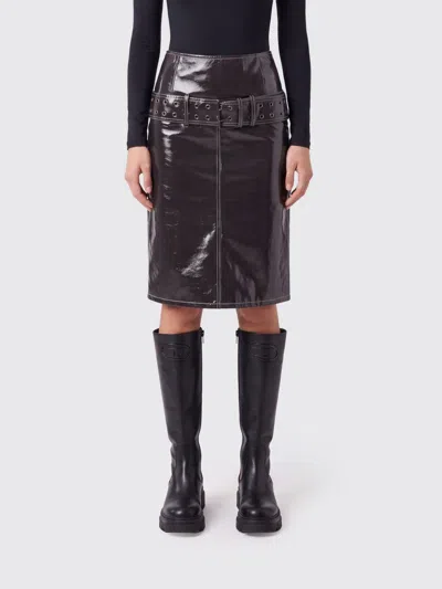 Diesel Skirt Woman Color Grey In Black