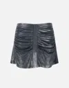 Diesel Gathered Multicolor Skirt With Soft Shine