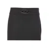 Diesel Multicolor Wool-blend Skirt With Tailored Silhouette In Black