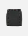 Diesel Stretch Cotton Mini Skirt With Contrast Stitching
