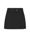Diesel Black Stretch Twill O-dixy Miniskirt In Black