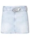Diesel De-flip Skirt In Blue