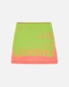 Diesel O Hun Cotton Mini Skirt In Pink