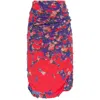 Diesel Allover Floral Printed Midi Skirt In Purple