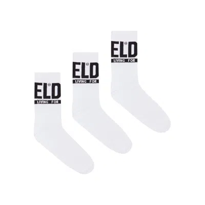Pre-owned Diesel Skm Ray 3 Pack Socks 'white' | Men's Size S