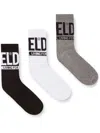 Diesel Skm-ray Socks (sets F 3) In Black