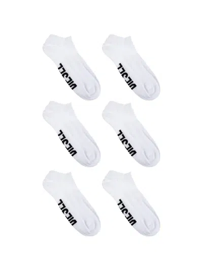 Diesel Skm-gost-threepack Logo-print Socks In Multi