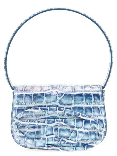 Diesel 1dr' Light Blue Shoulder Bag With Adjustable