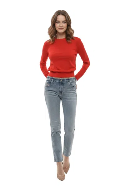 Diesel Sky Blue Skinny Mid Rise Jeans