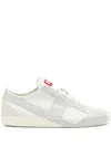 Diesel S-slante-d-sneakers In Suede And Leather With D Logo In White