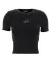 Diesel Slate Cotton M-anchor T-shirt In Black