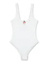Diesel Sleek Contemporary Bodysuit In White