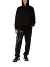 Diesel Cotton Trousers With Graphic Detail And Fit In Black