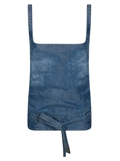 Diesel Sleek Denim Bermuda Shorts In Blue