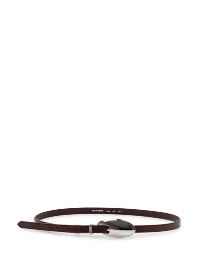 Diesel Sleek Mini Oval Buckle Belt In Ha623