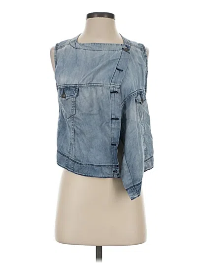 Pre-owned Diesel Sleeveless Button Down Shirt In Blue