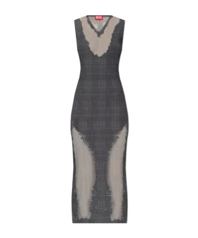 Diesel Sleeveless Dress In Black