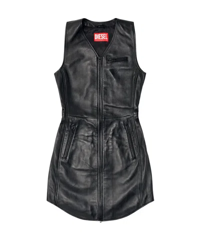 Diesel Sleeveless Dress In Black