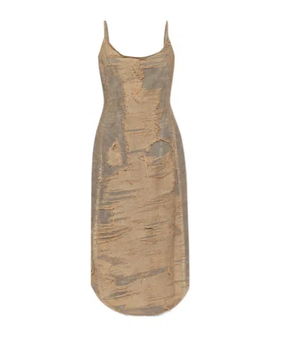 Diesel Sleeveless Dress In Nude