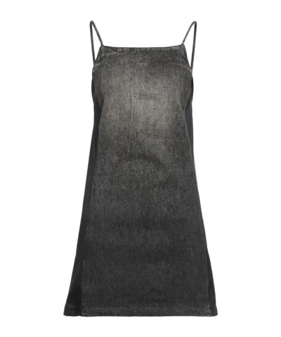 Diesel Sleeveless Dress With Minimalist Design In Black