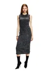 Diesel Sleeveless Dress With Zip Detail In Black