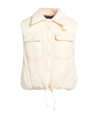 Diesel Sleeveless Gilets In White
