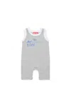 Diesel Tuta Smanicata Con Grafica Born For Success In Grey