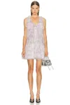 Diesel Sleeveless Mini Dress In Gray