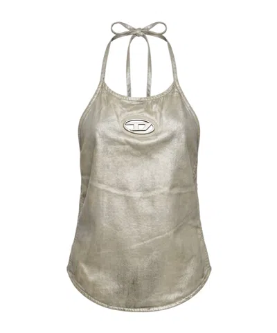 Diesel Sleeveless Offtheshoulder Top In Gray