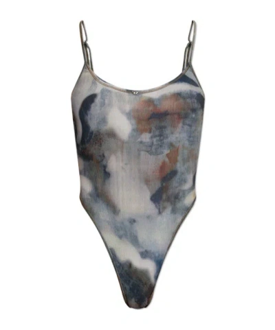 Diesel Sleeveless One-piece Swimsuit In Multi