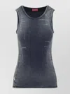 Diesel Sleeveless Ribbed Round Neck T-shirt