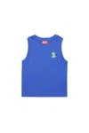 Diesel T-shirt Smanicata Con Grafica  Palm In Blue
